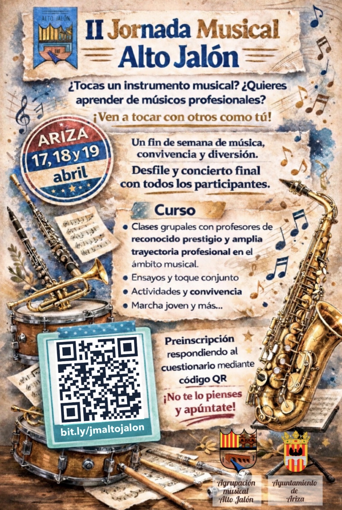 Cartel de II Jornada Musical Alto Jalón 